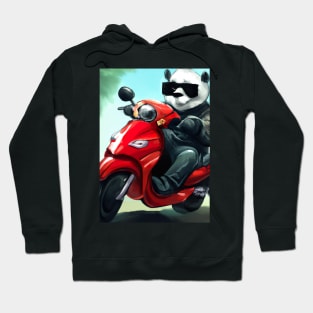 Motorcycle Panda Hoodie